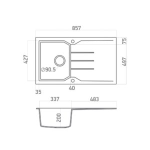 ULTRA GRANITE 805 (86Χ50)