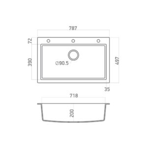 ULTRA GRANITE 808 (79Χ50)