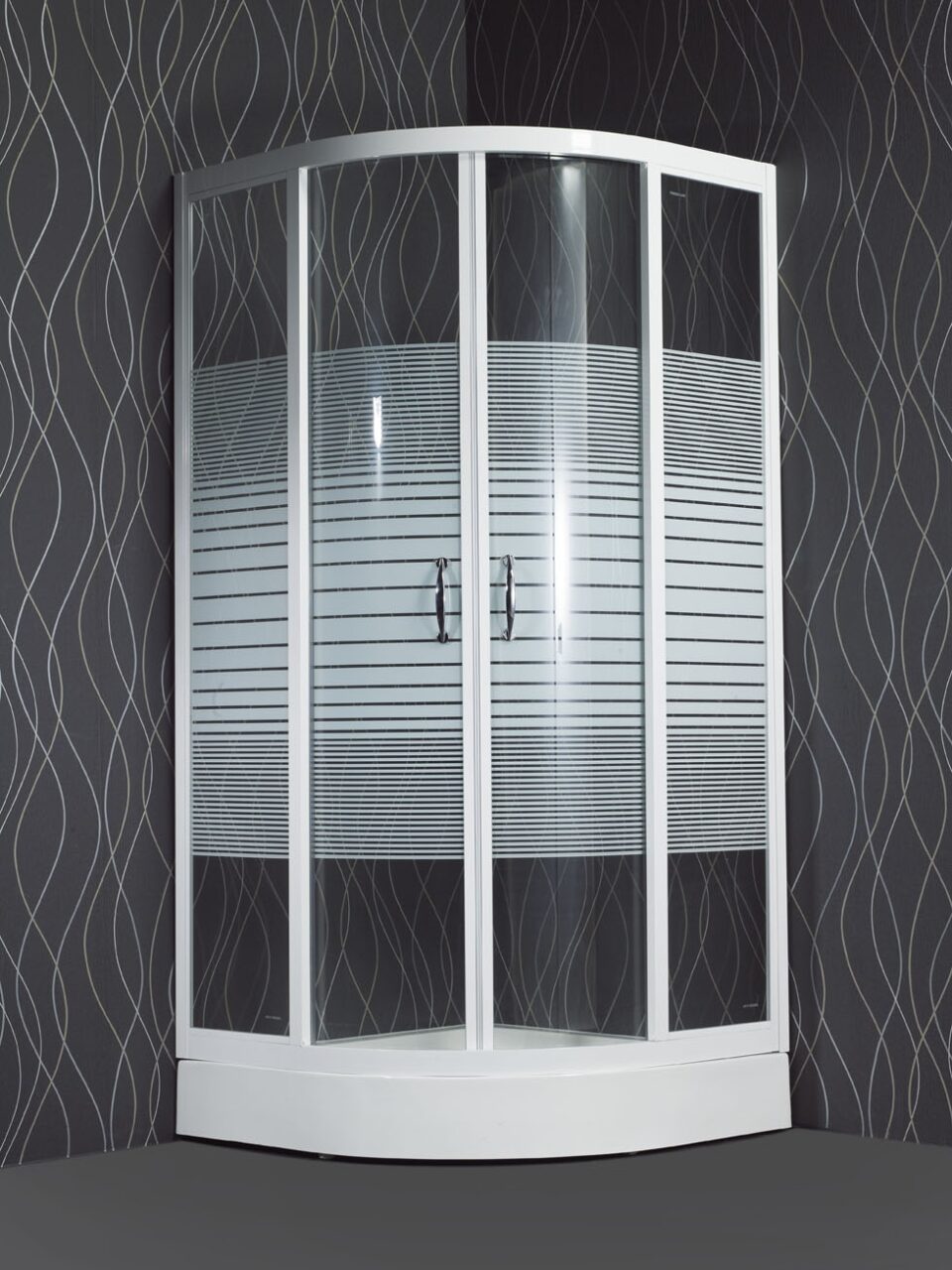 ΚΡΥΣΤΑΛΛΑ A904-90 ΚΥΚΛΙΚΑ ΛΕΥΚΑ 90Χ90Χ183CΜ