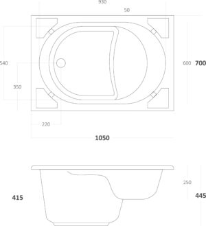 523 GLORIA 105X70 ΜΕ ΚΑΘΙΣΜΑ