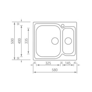 STAINLESS STEEL 11642 ΜΑΤΙCO SATINE (58X50)